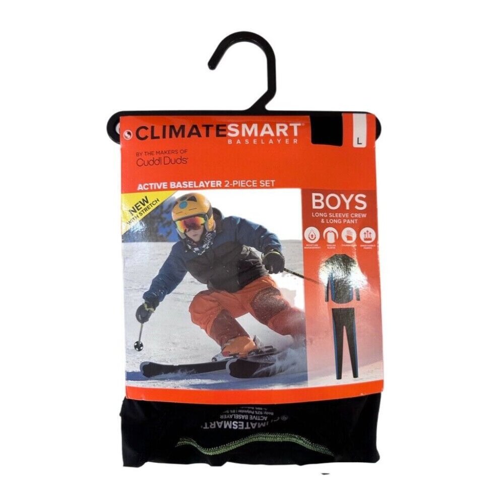 ClimateSmart Baselayer 2pc long sleeve pant set Cuddle Duds SIZE LARGE NEW!